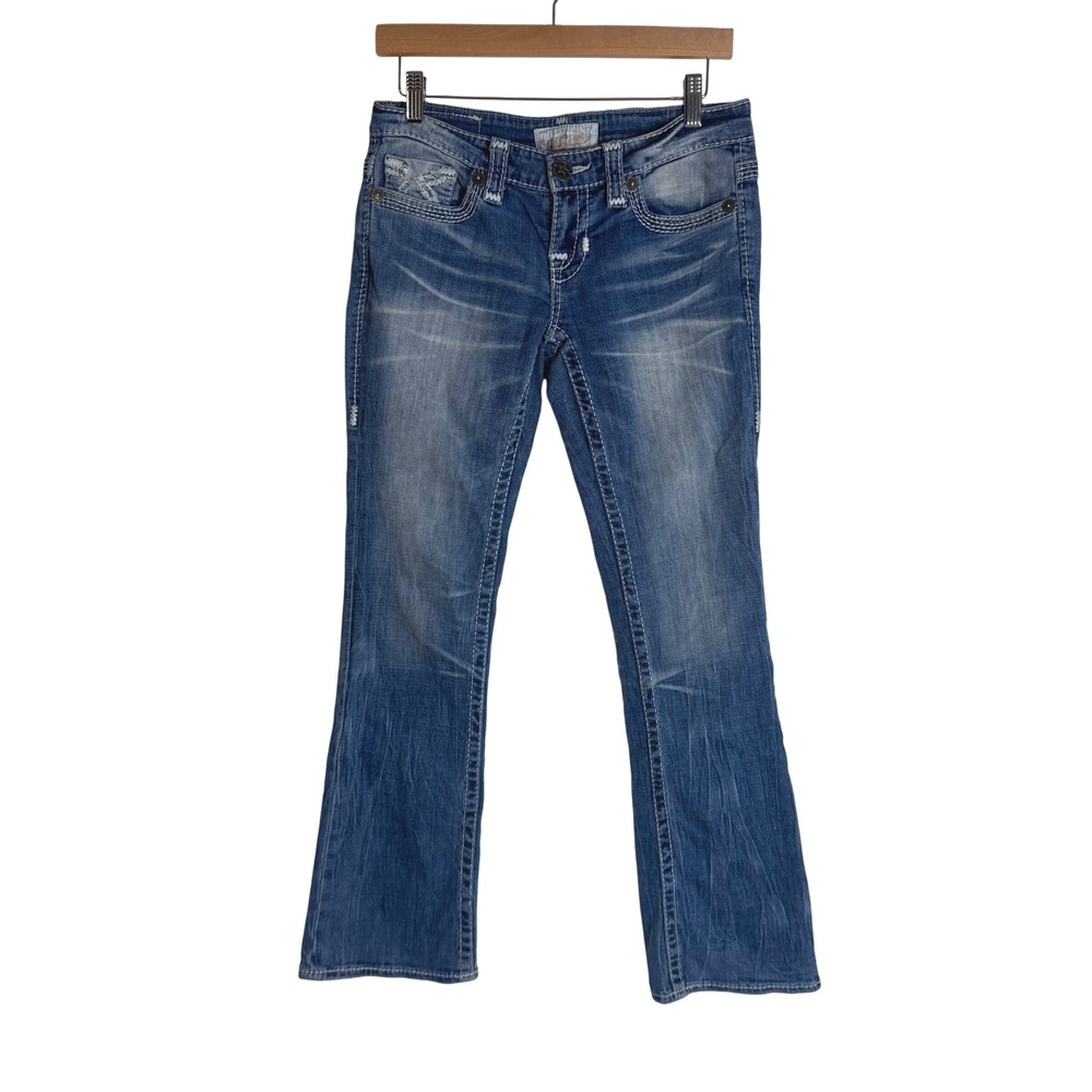 Big Star Women's Liv Bootcut Jeans Low Rise Medium Wash 27R‎